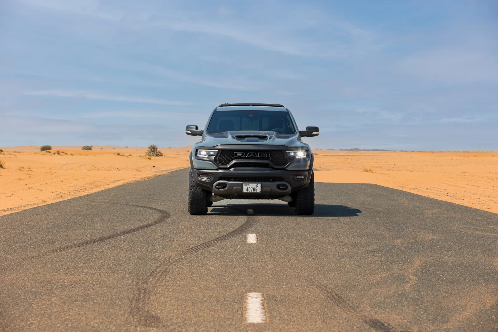 Rent Dodge Ram TRX 1500 Grey 2021 in Dubai