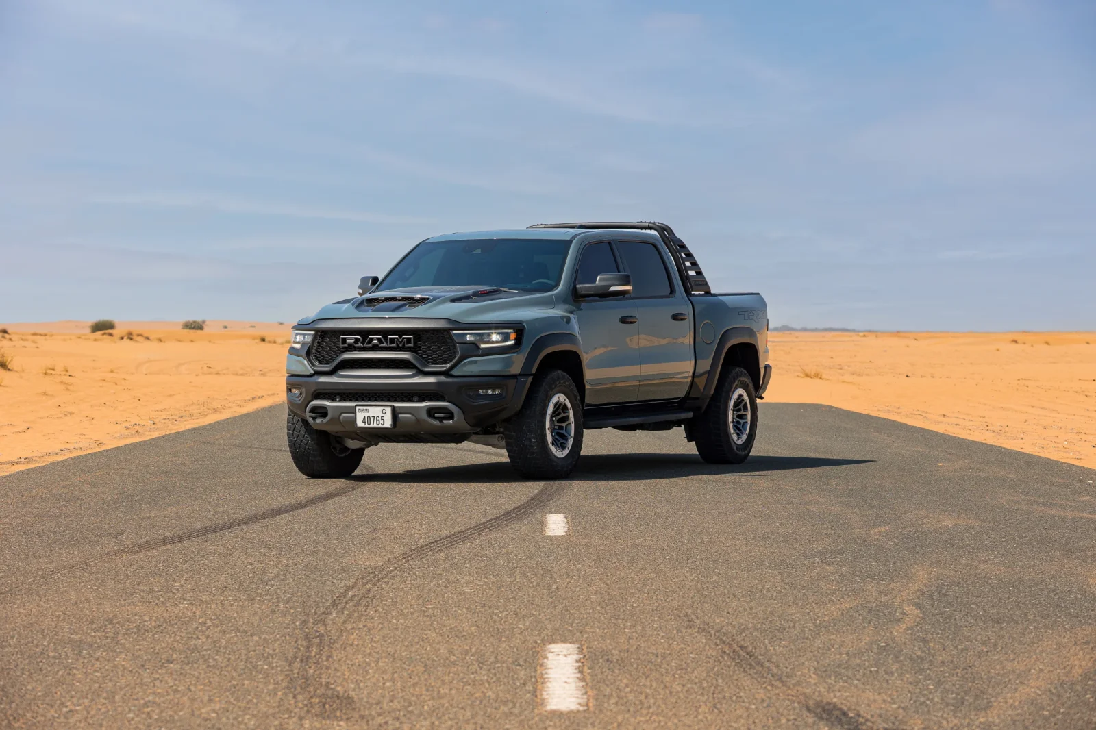 Rent Dodge Ram TRX 1500 Grey 2021 in Dubai