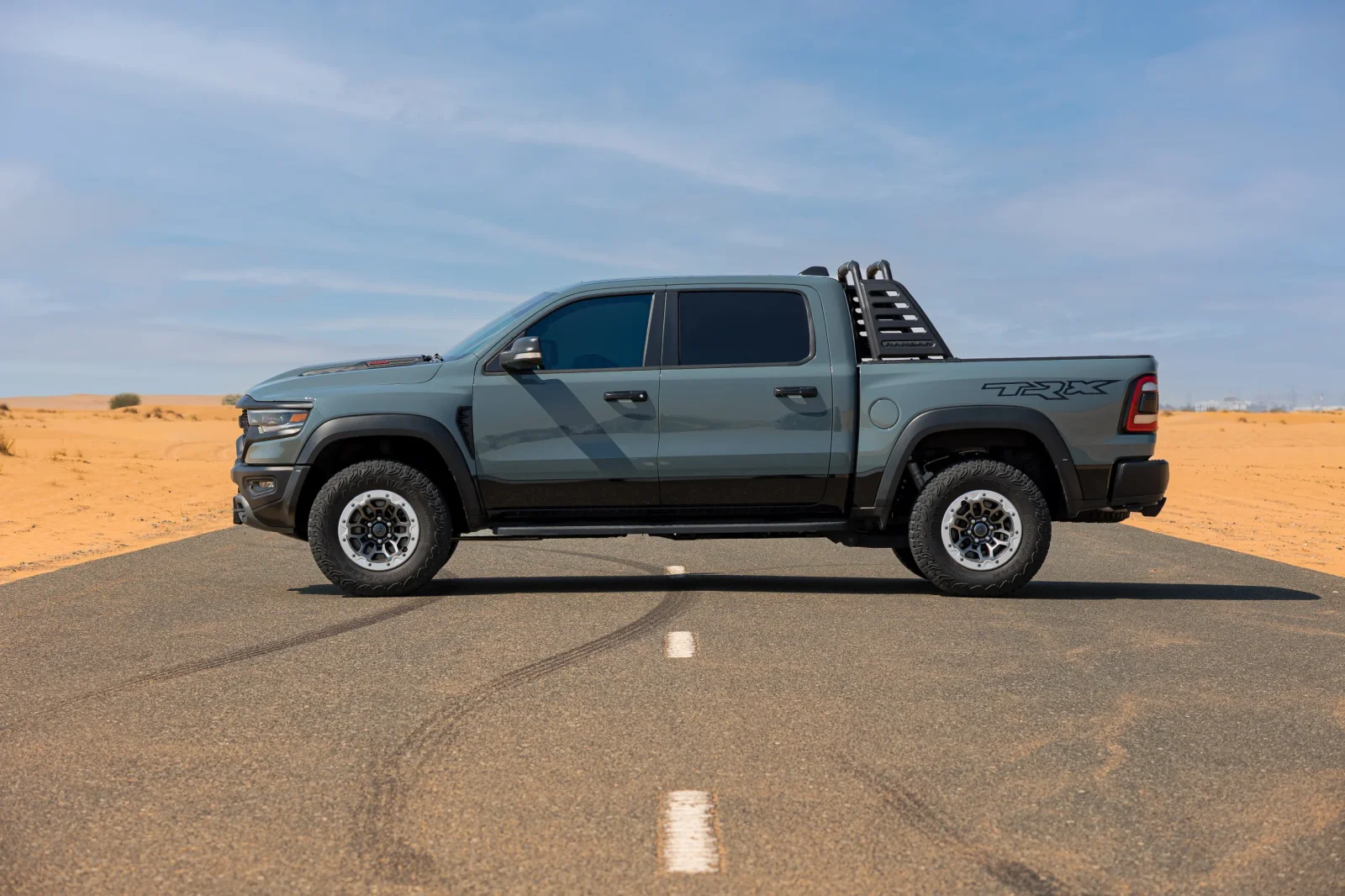 Rent Dodge Ram TRX 1500 Grey 2021 in Dubai