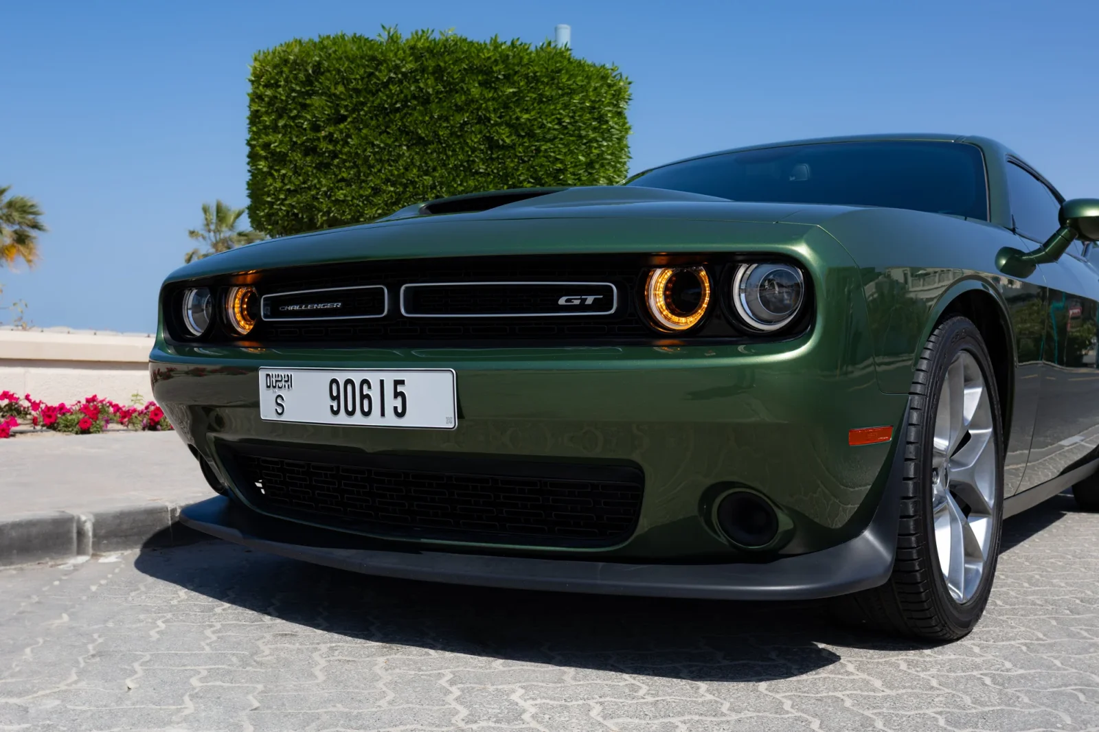 Kiralık Dodge Challenger GT Yeşil 2023 içinde Dubai - 8 