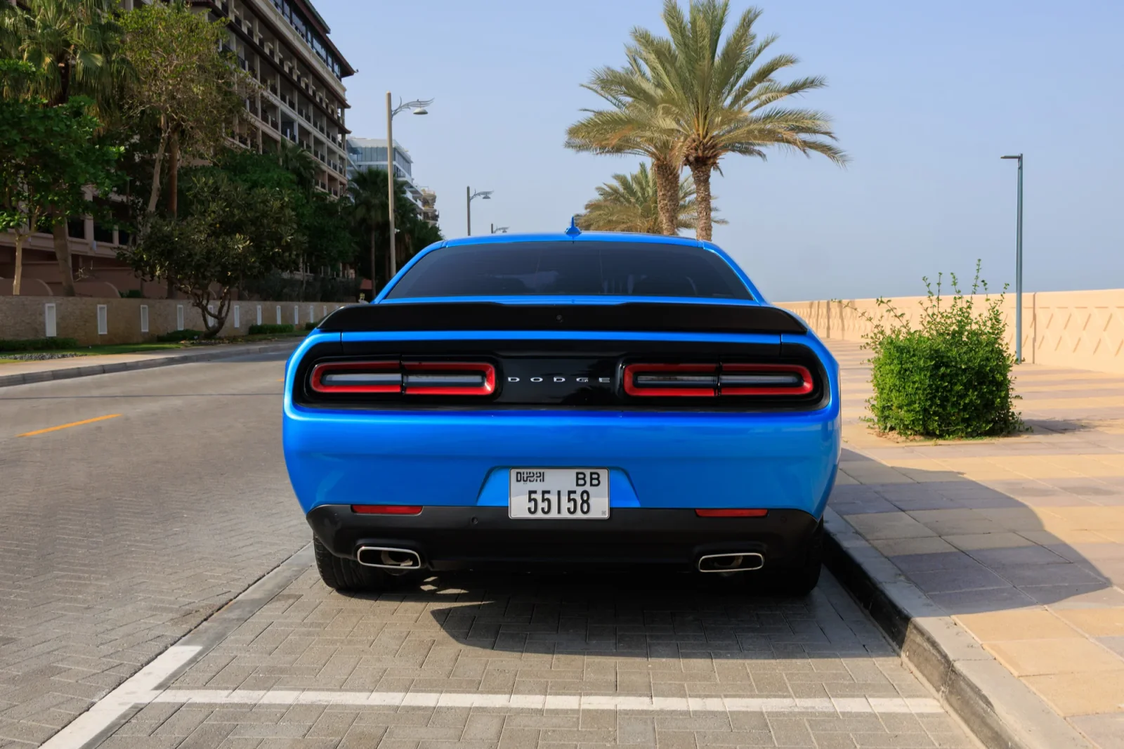 Miete Dodge Challenger GT Blau 2023 in der Dubai - 9 