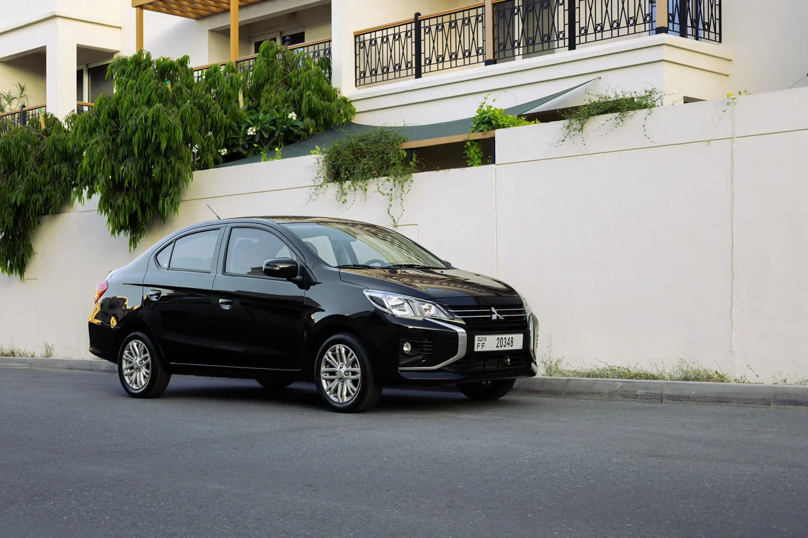 Rent Mitsubishi Attrage  Black 2026 in Dubai - 7 