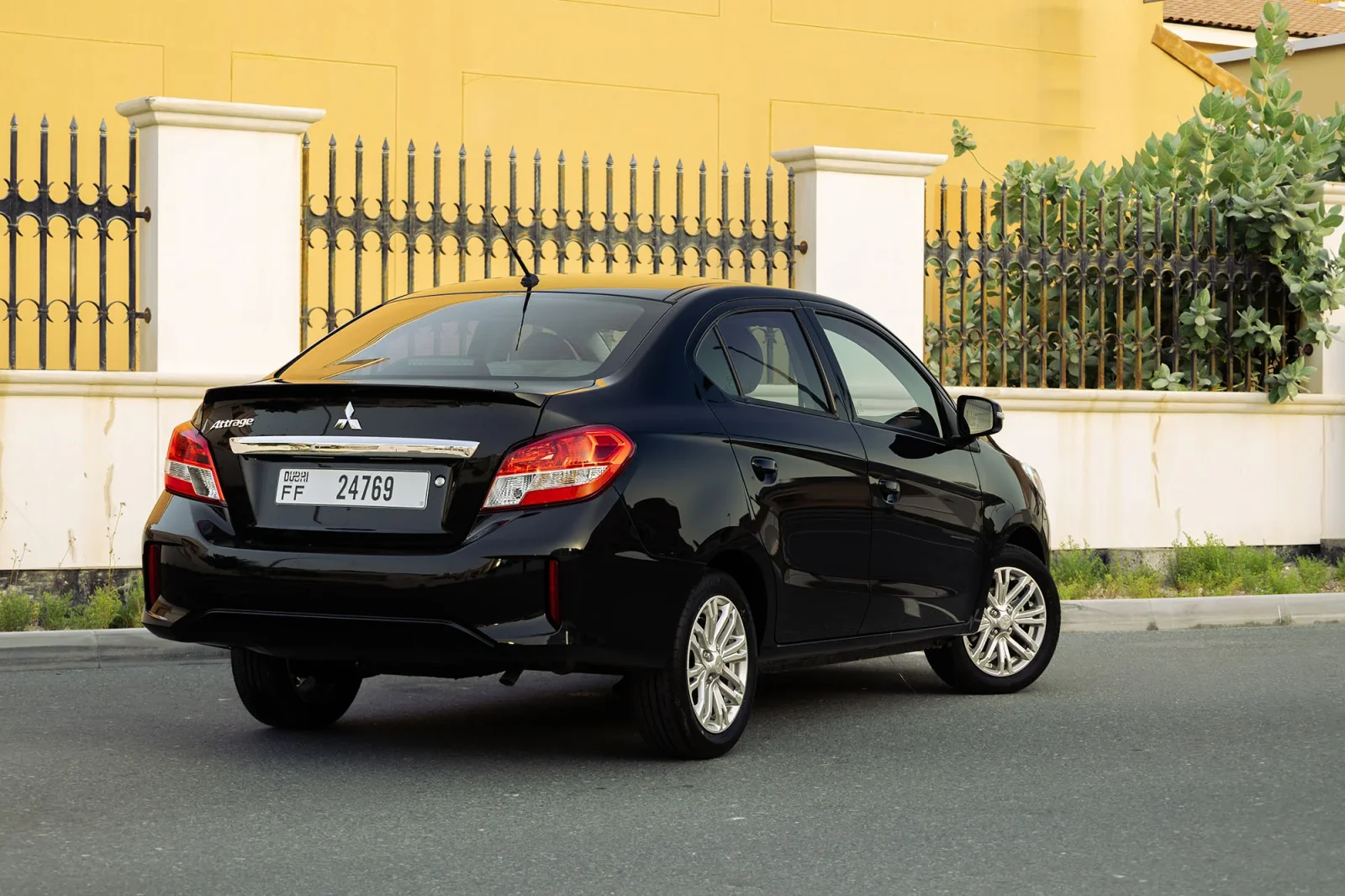 Rent Mitsubishi Attrage  Black 2026 in Dubai - 2 
