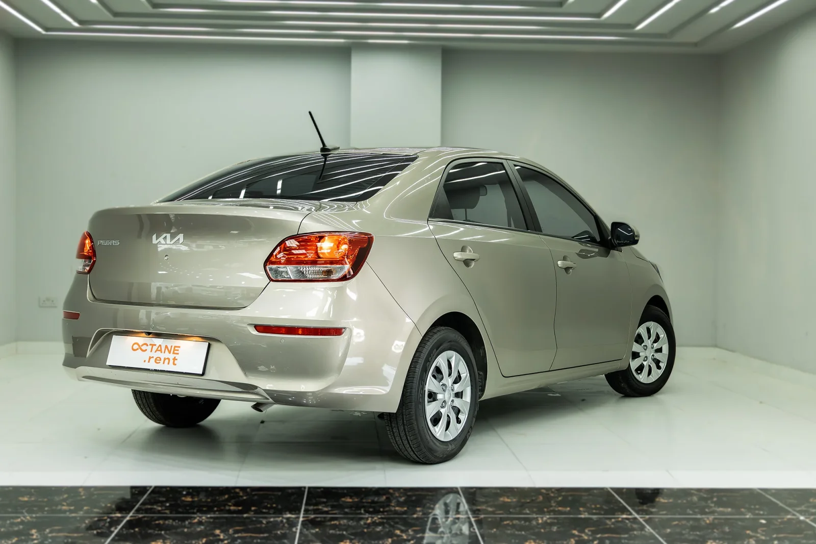 Rent Kia Pegas  Gold 2026 in Dubai - 5 
