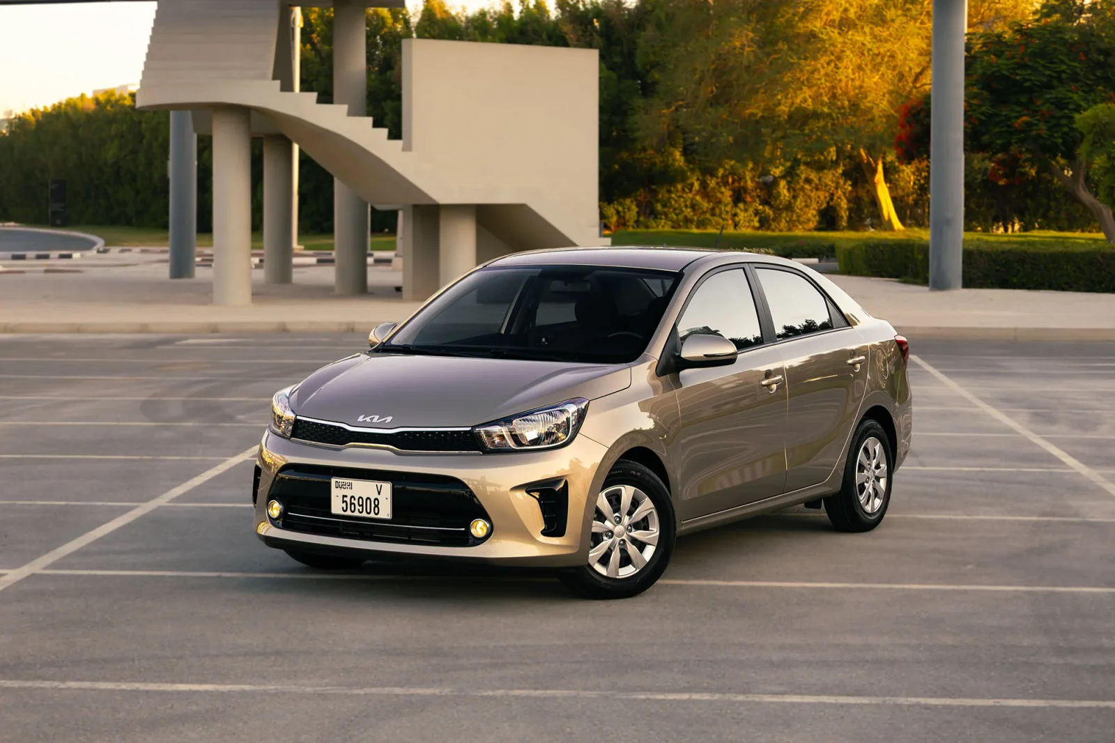 Rent Kia Pegas  Gold 2026 in Dubai - 11 