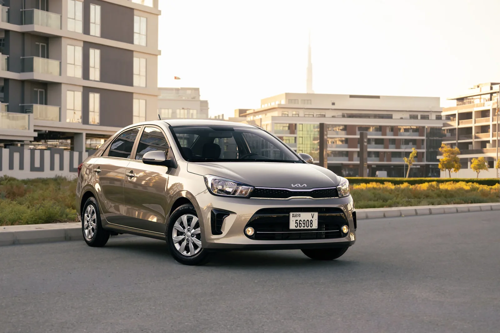 Rent Kia Pegas  Gold 2026 in Dubai