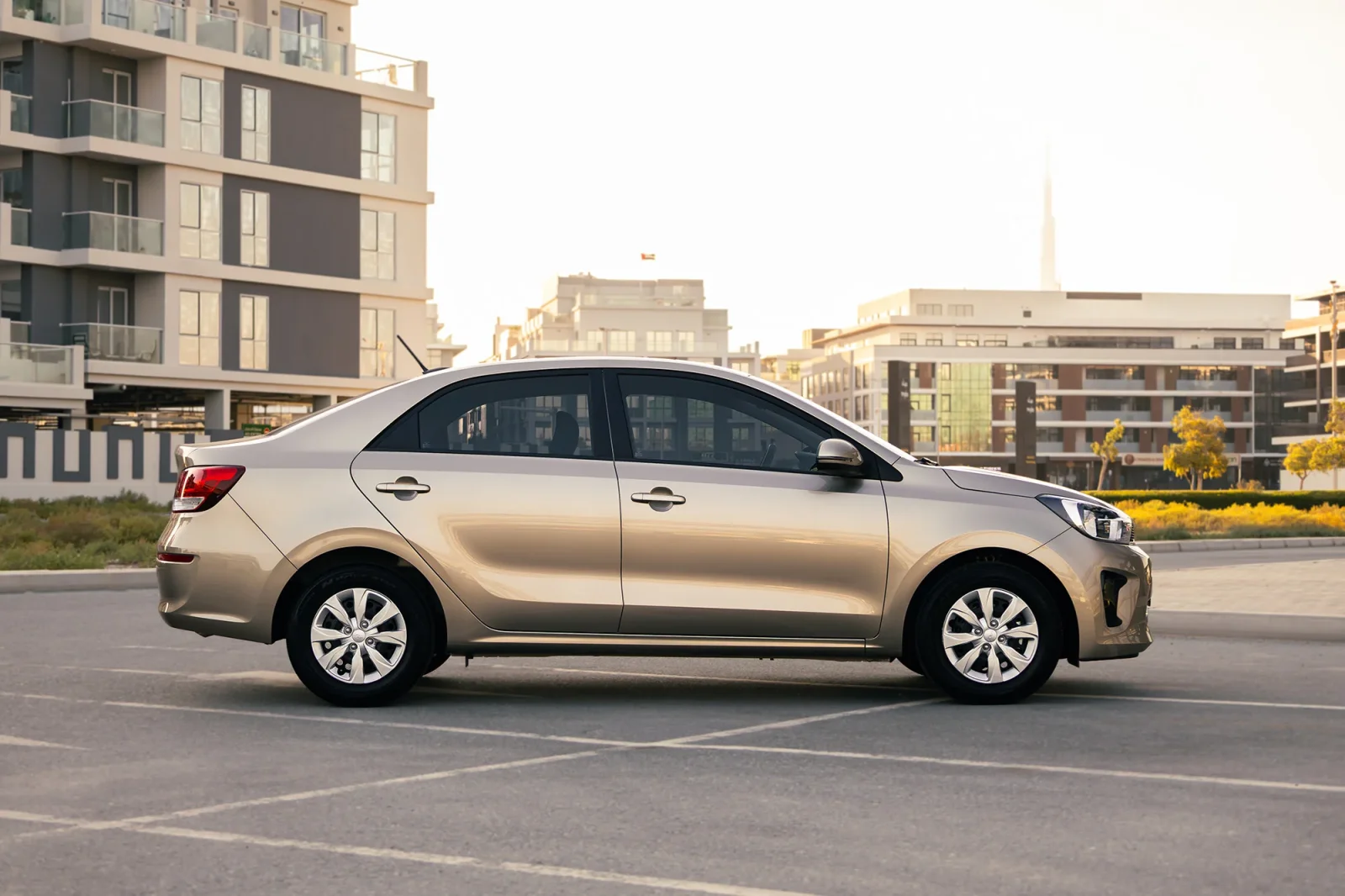 Rent Kia Pegas  Gold 2026 in Dubai - 8 