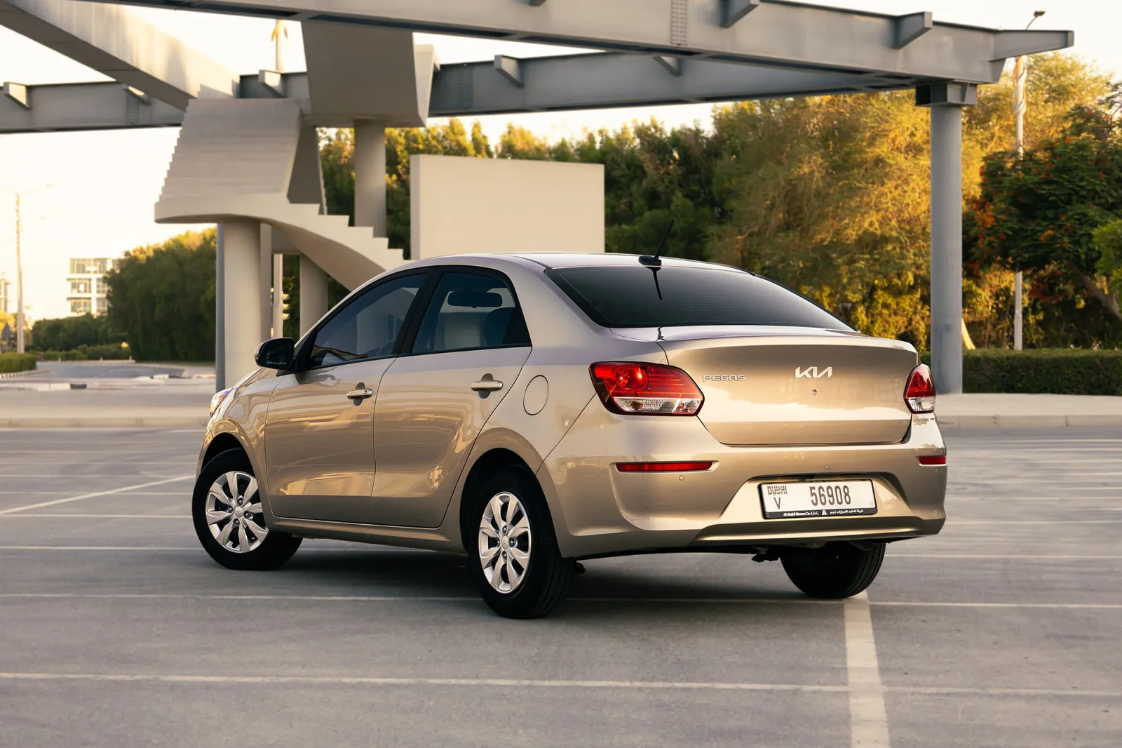 Rent Kia Pegas  Gold 2026 in Dubai - 9 