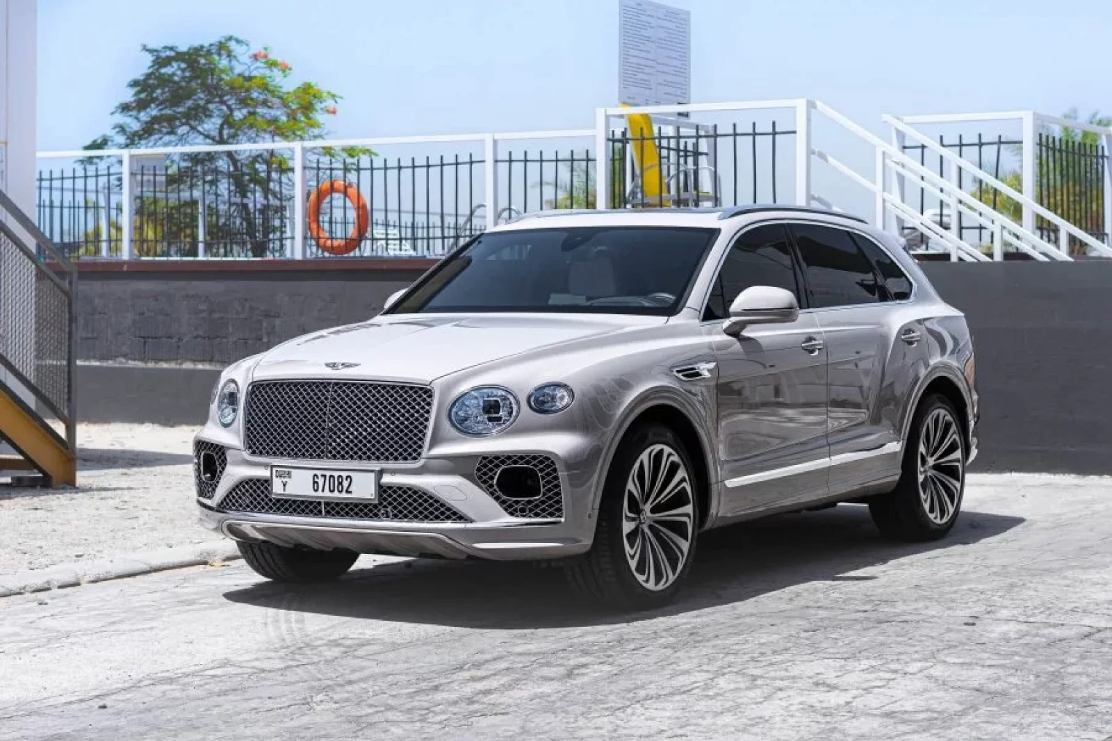 Rent Bentley Bentayga  Grey 2021 in Dubai