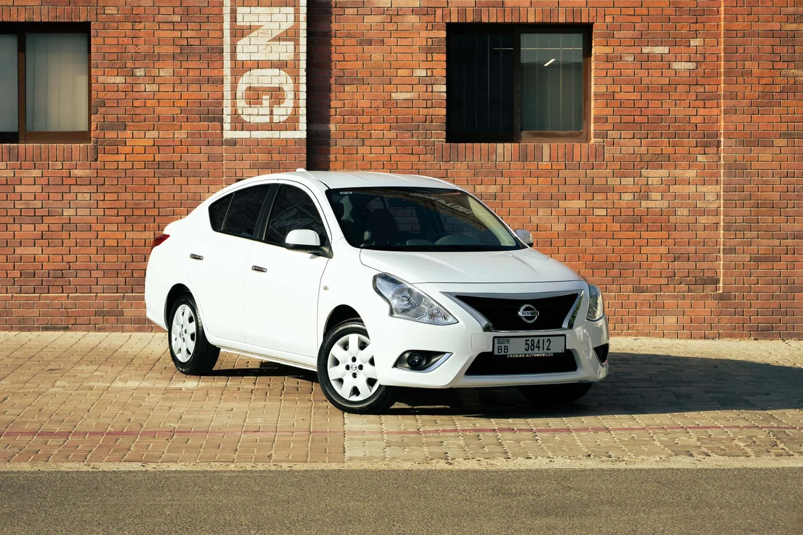 Rent Nissan Sunny  White 2026 in Dubai