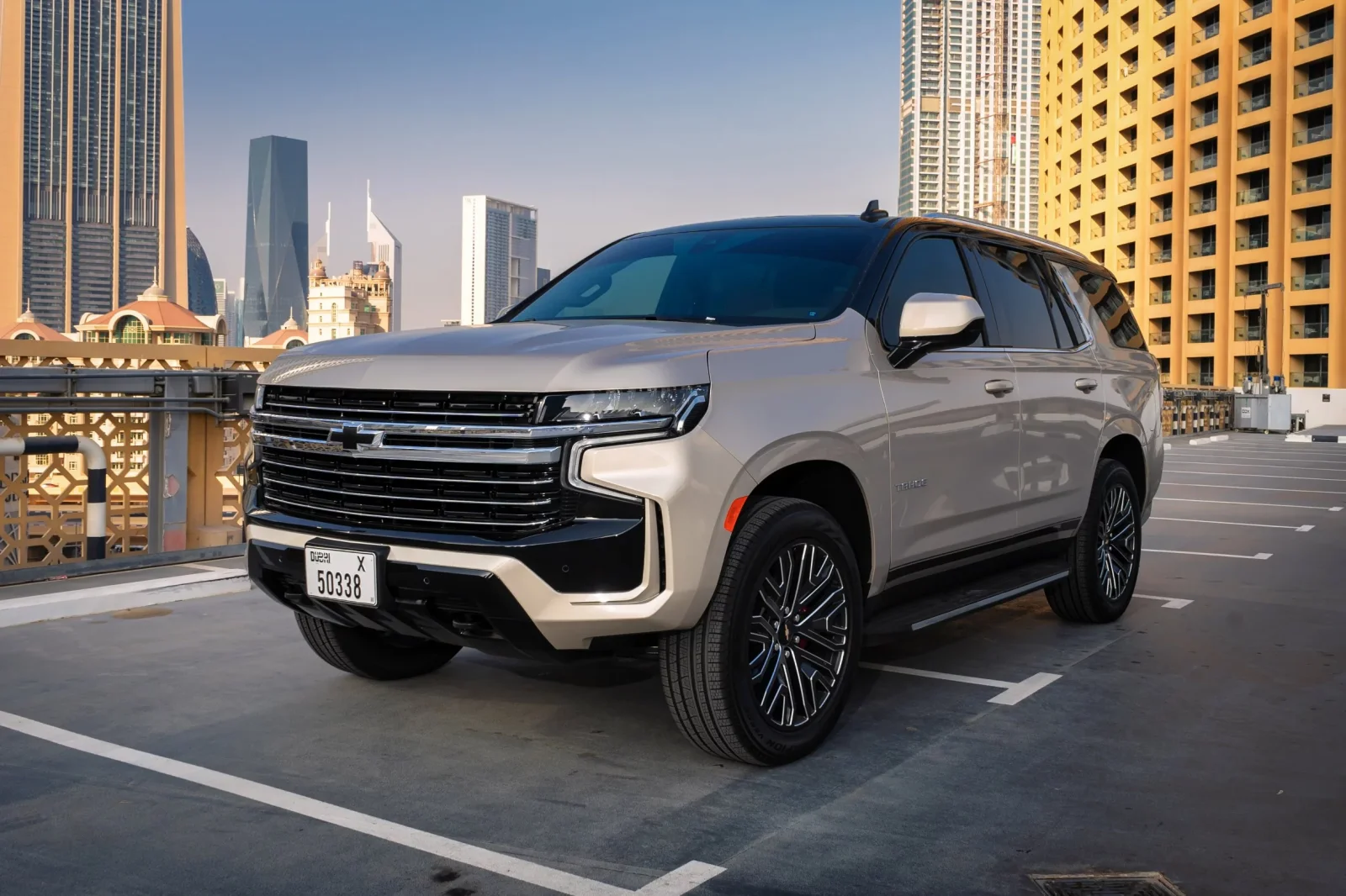 Rent Chevrolet Tahoe  Beige 2021 in Dubai