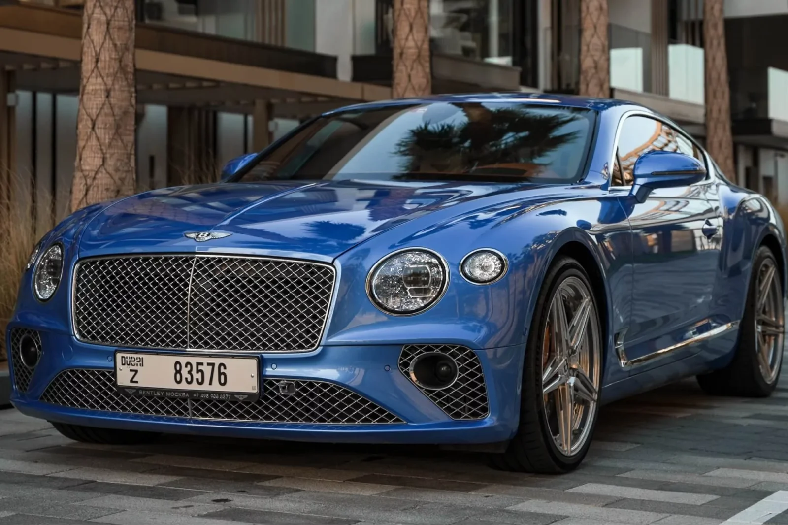 Аренда Bentley Continental GT Синий 2018 в Дубае