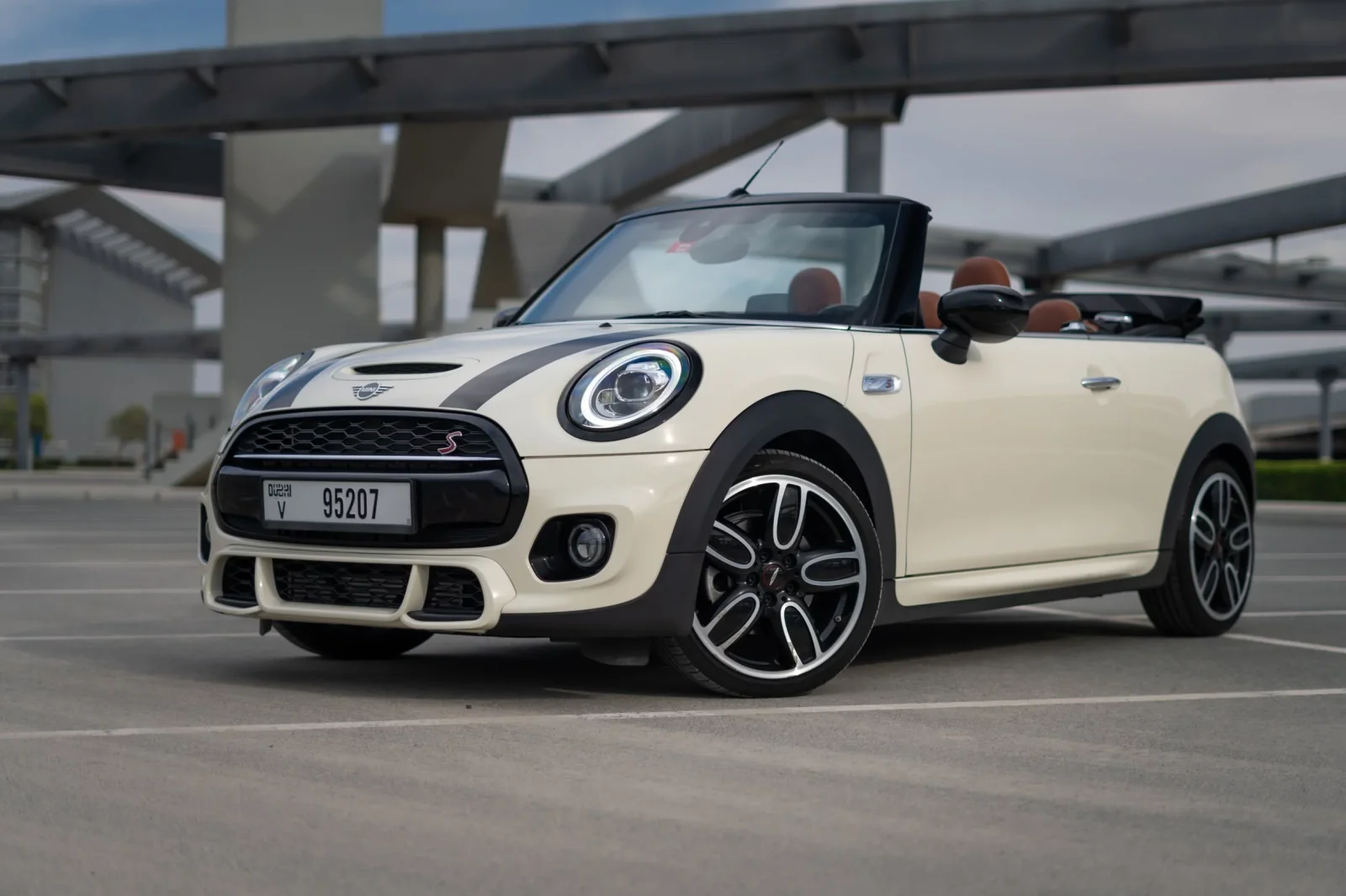 Rent Mini Cooper S Cabrio White 2020 in Dubai