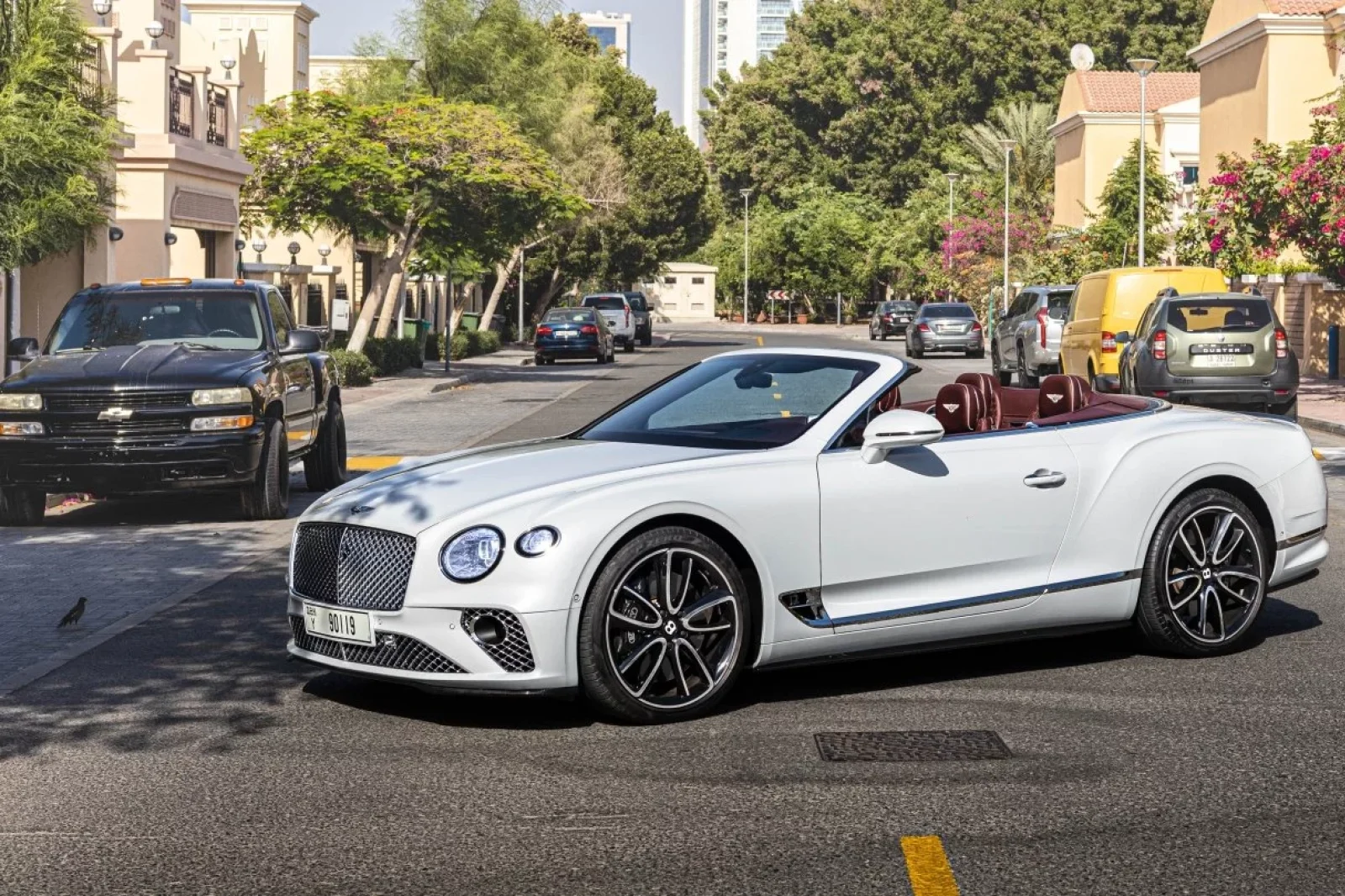 Loyer Bentley Continental GT Convertible Blanc 2022 en Dubai