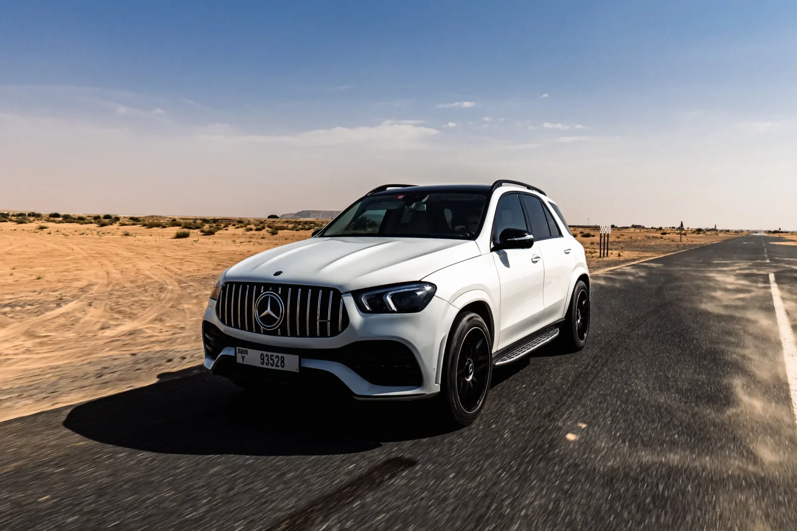 Rent Mercedes-Benz GLE 450 AMG White 2020 in Dubai