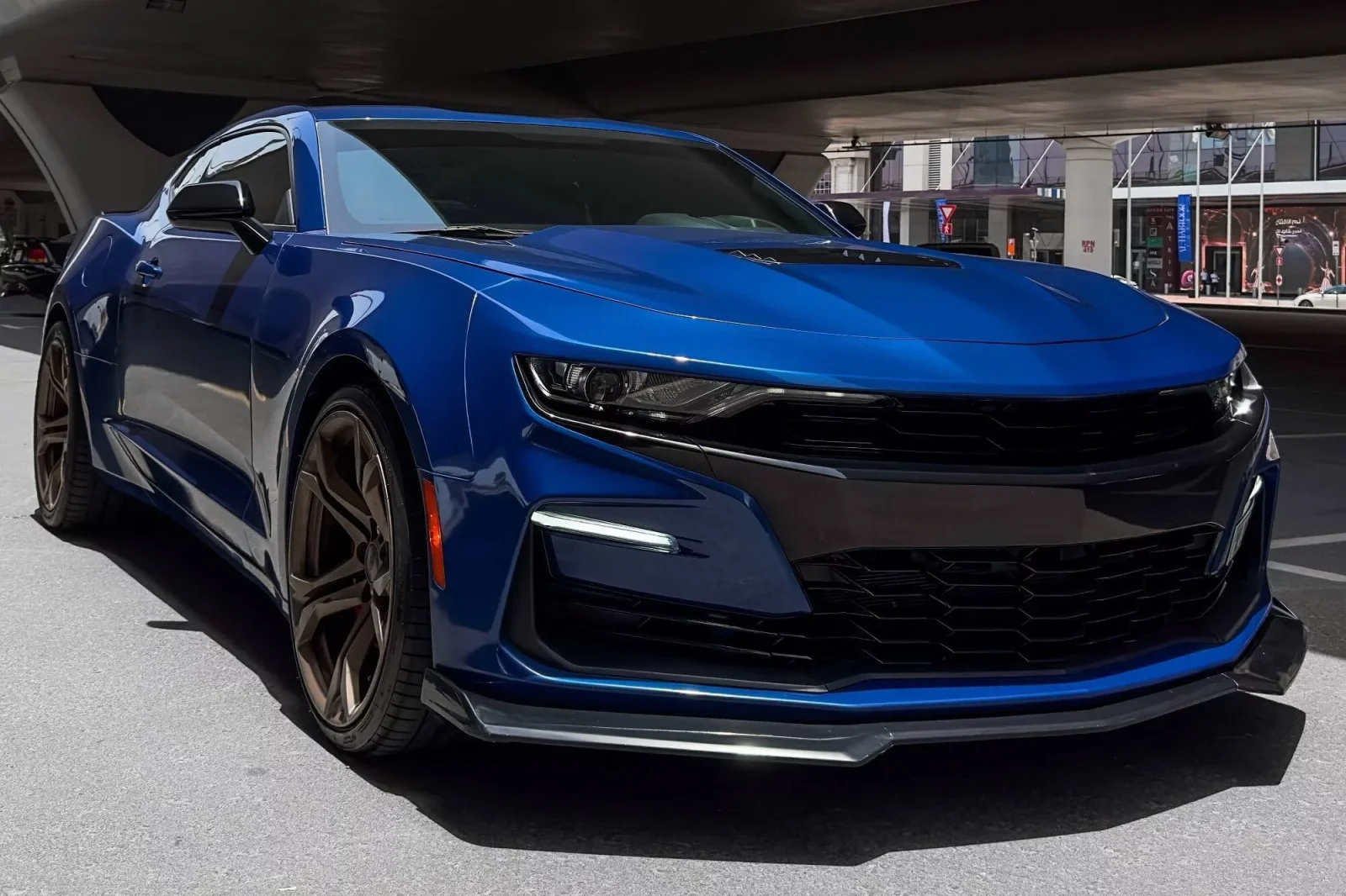 Rent Chevrolet Camaro SS Blue 2019 in Dubai