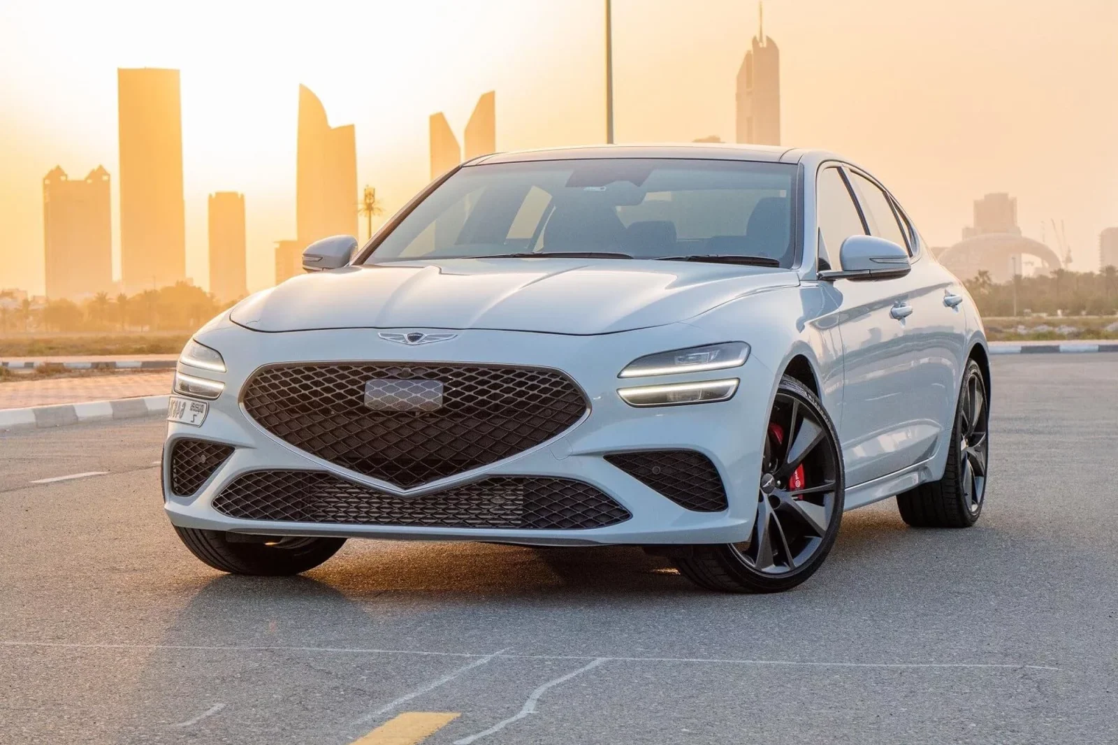 Rent Genesis G70  Grey 2022 in Dubai