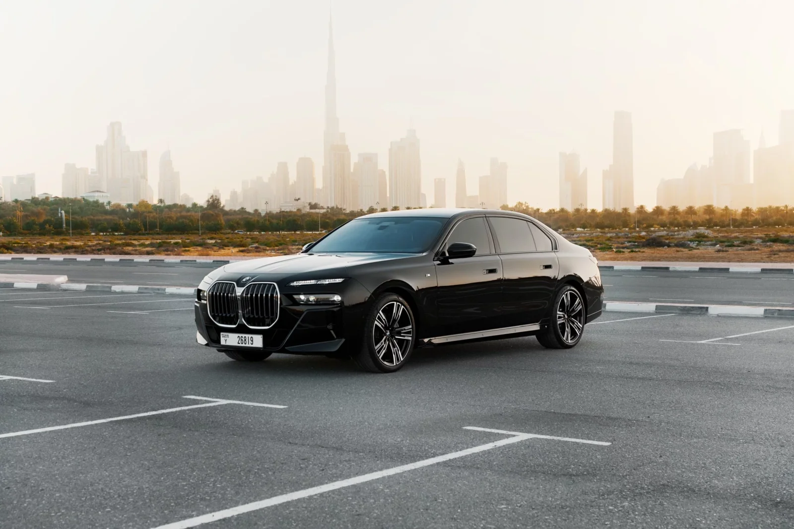 Rent BMW 7-Series 740i Black 2023 in Dubai