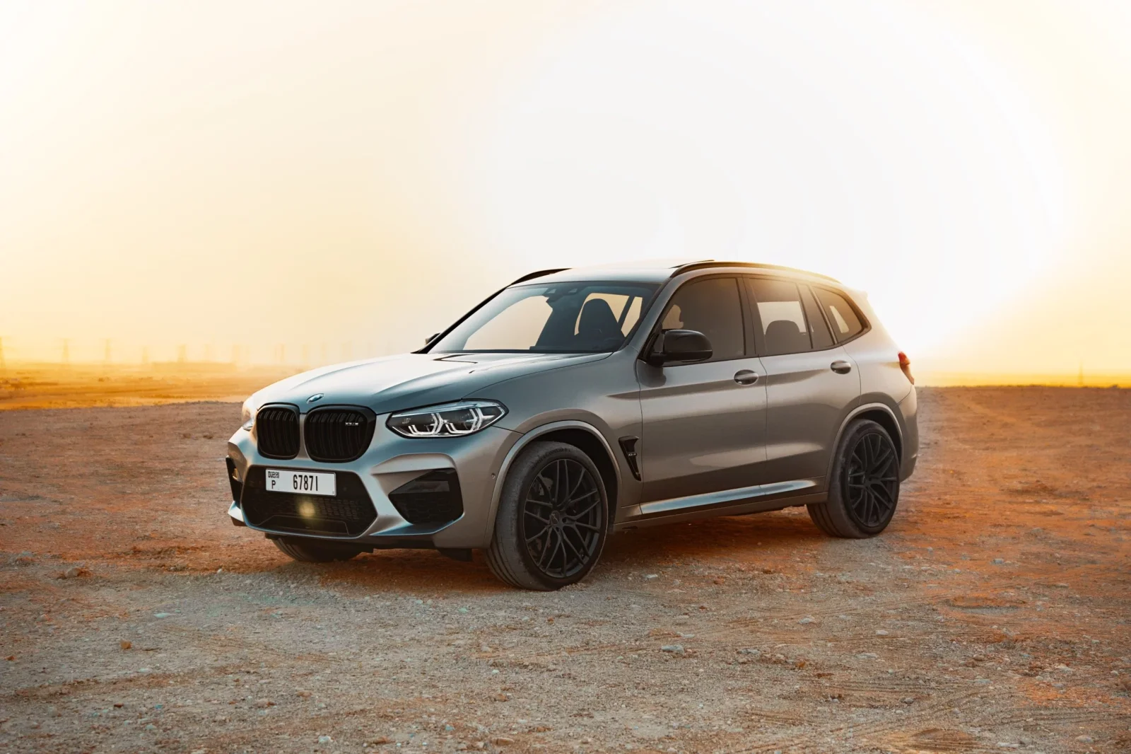 Rent BMW X3 M Competition Silver 2022 in Dubai