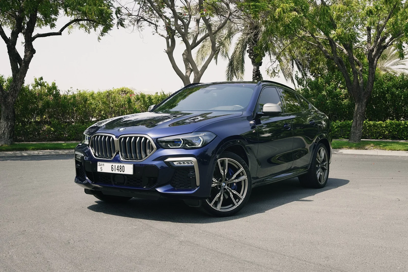 Аренда BMW X6 M50i Синий 2022 в Дубае