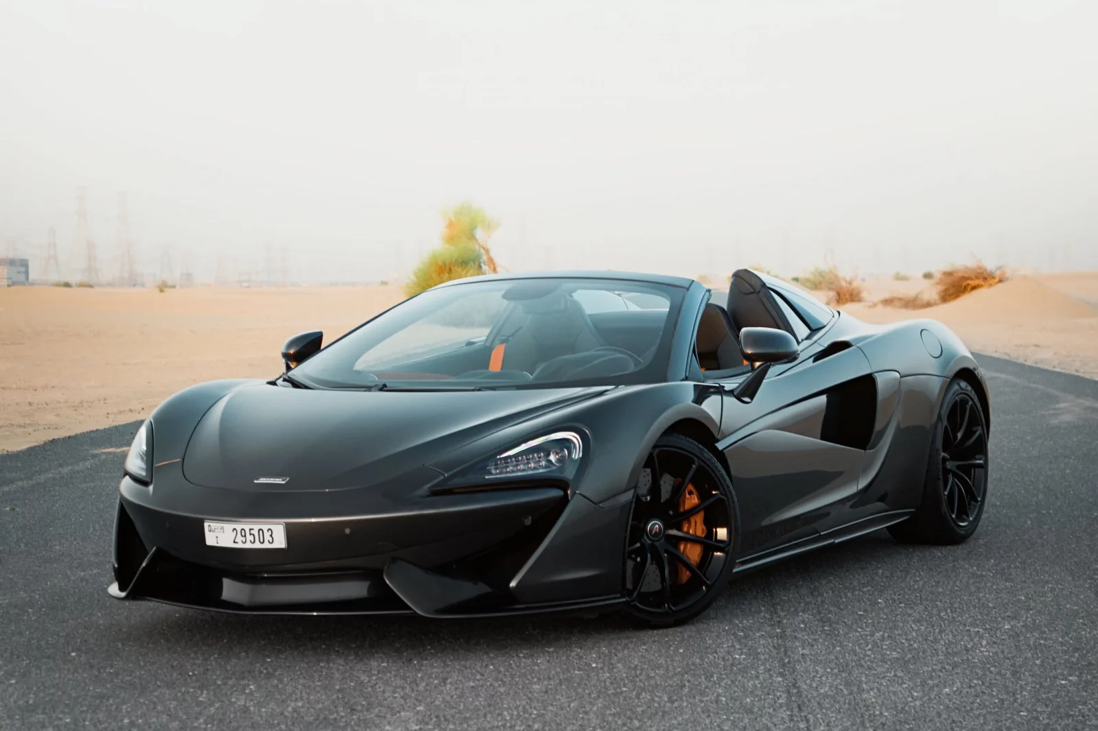 Rent McLaren 570S  Black 2020 in Dubai