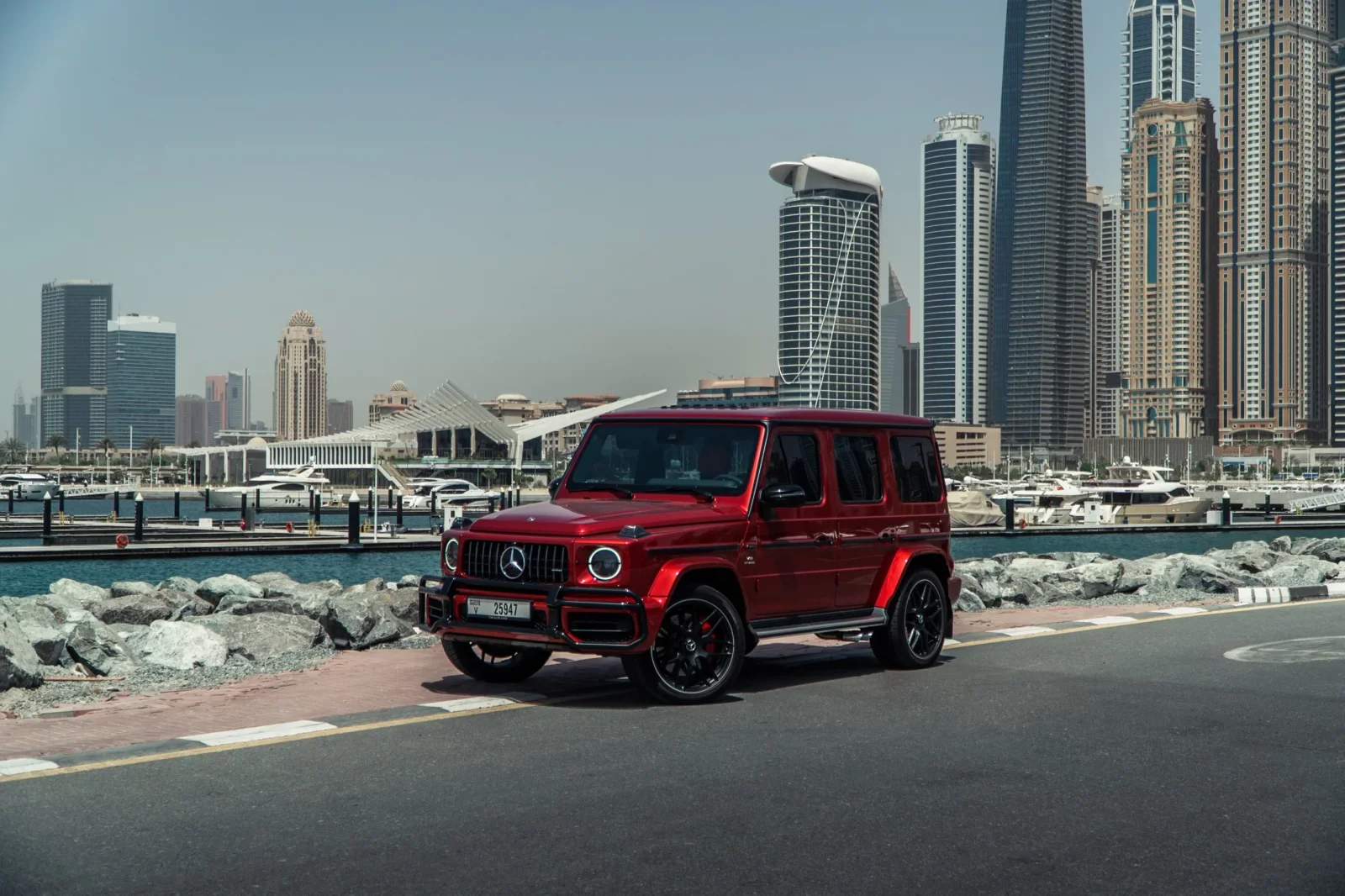 Rent Mercedes-Benz G-Class G63 Red 2022 in Dubai