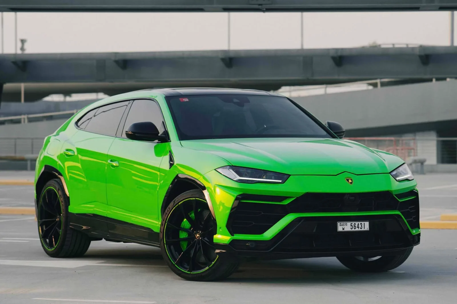 Rent Lamborghini Urus  Green 2021 in Dubai