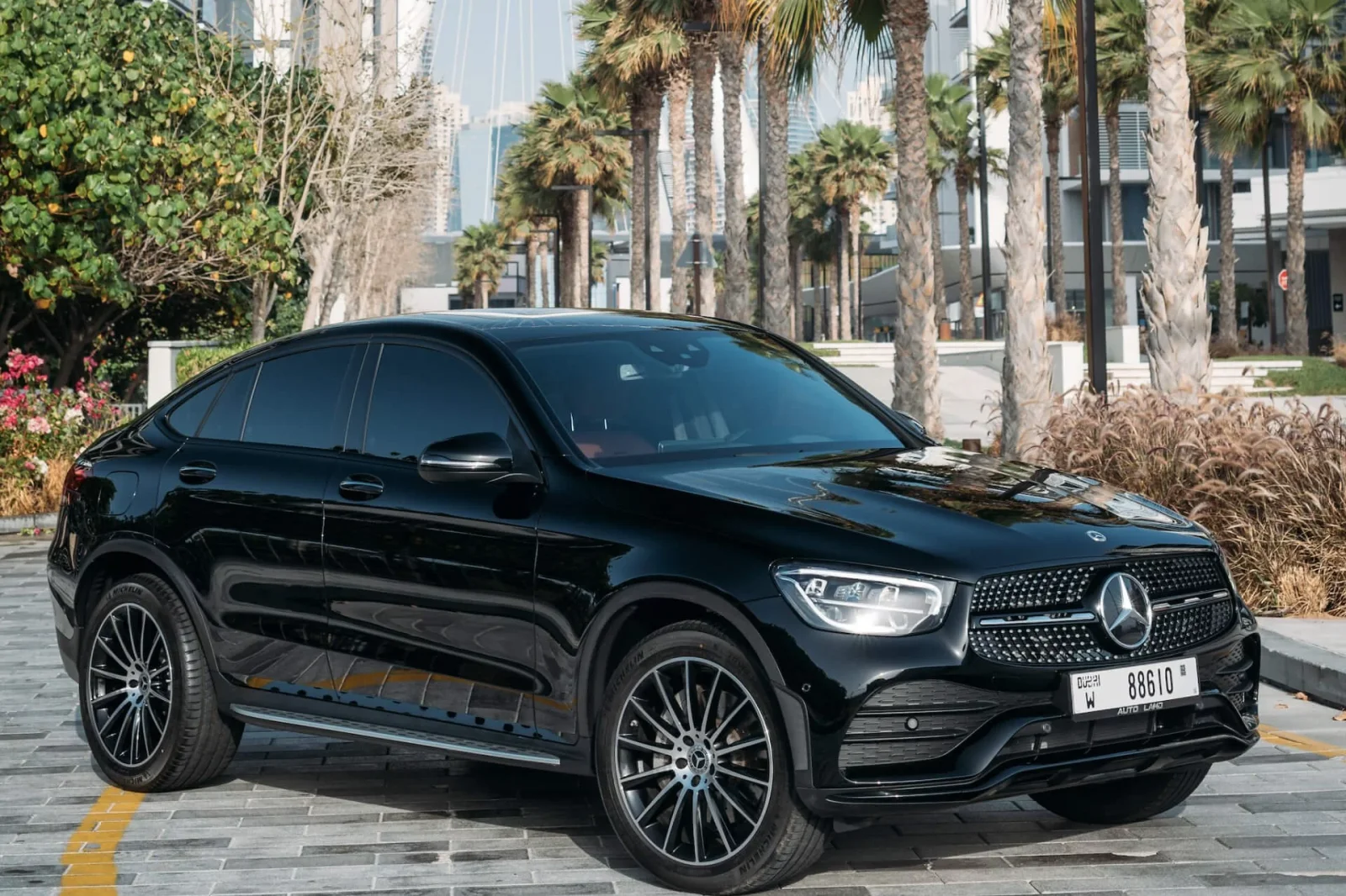 Rent Mercedes-Benz GLC 200 Black 2022 in Dubai