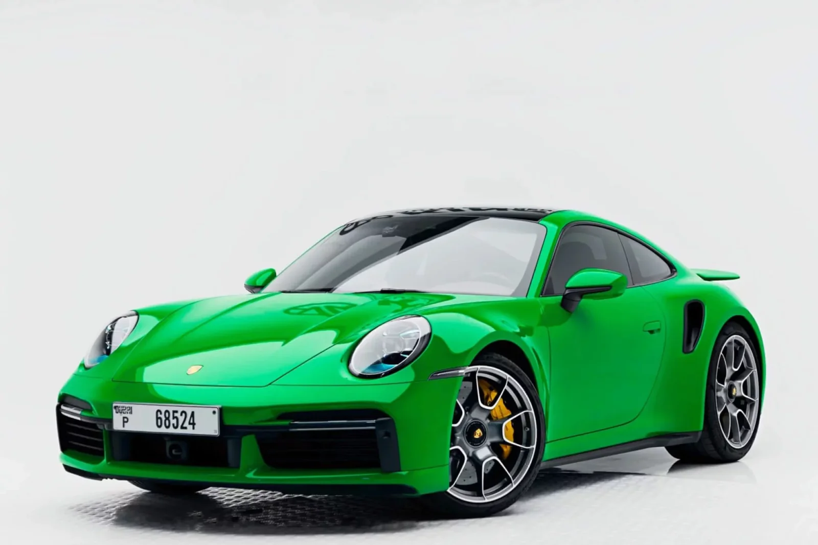 Аренда Porsche 911 Turbo S Зеленый 2022 в Дубае