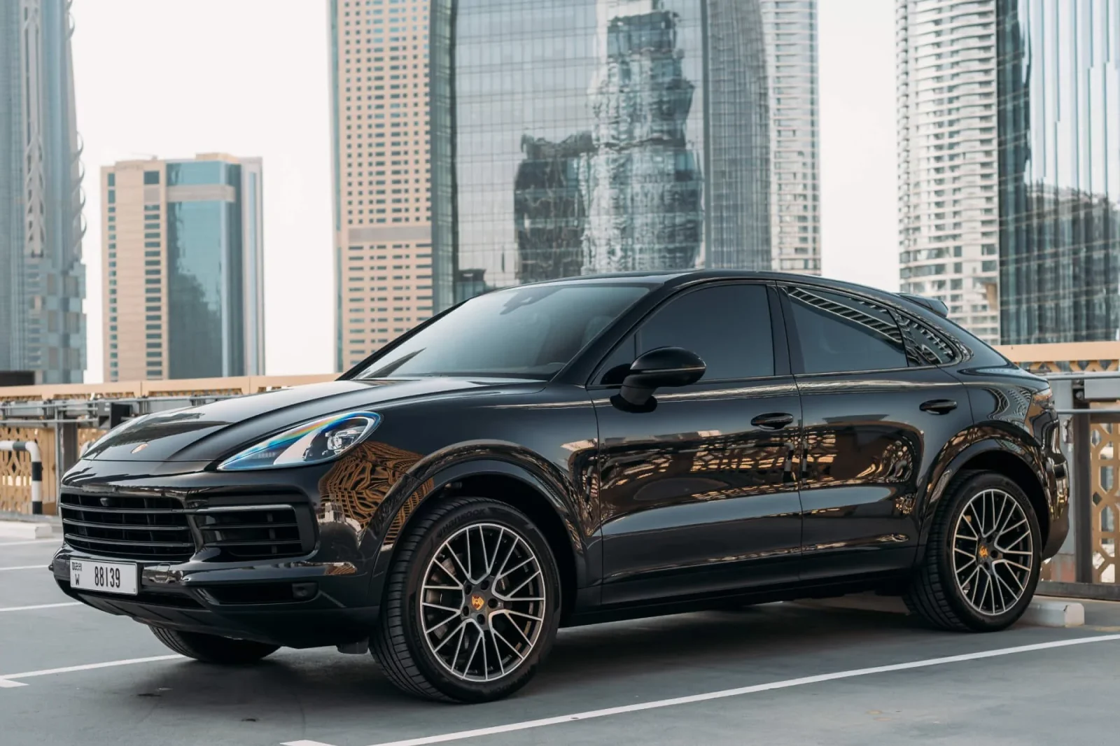 Rent Porsche Cayenne Coupe  Black 2021 in Dubai