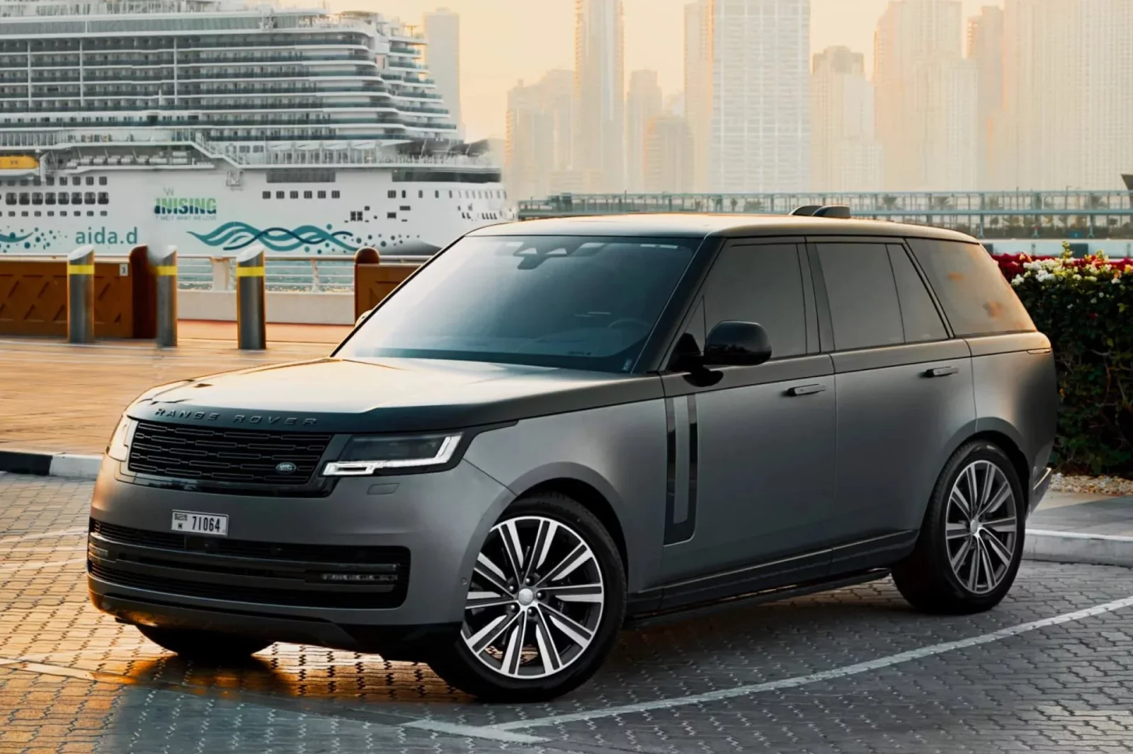 Rent Land Rover Range Rover Vogue  Grey 2023 in Dubai