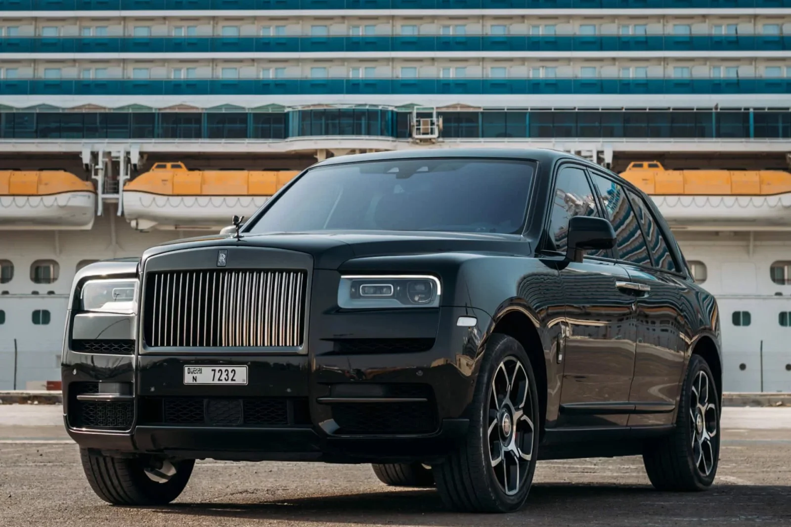 Rent Rolls-Royce Cullinan Black Badge Black 2021 in Dubai