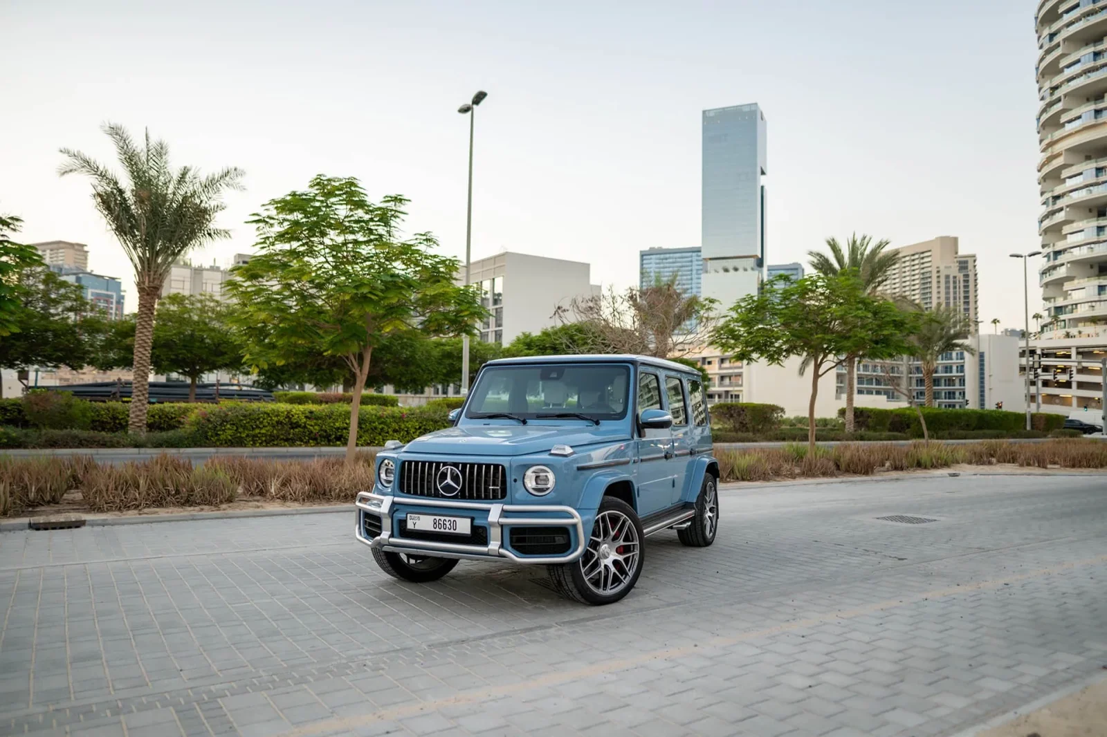 Kiralık Mercedes-Benz G-Class G63 AMG Mavi 2022 içinde Dubai