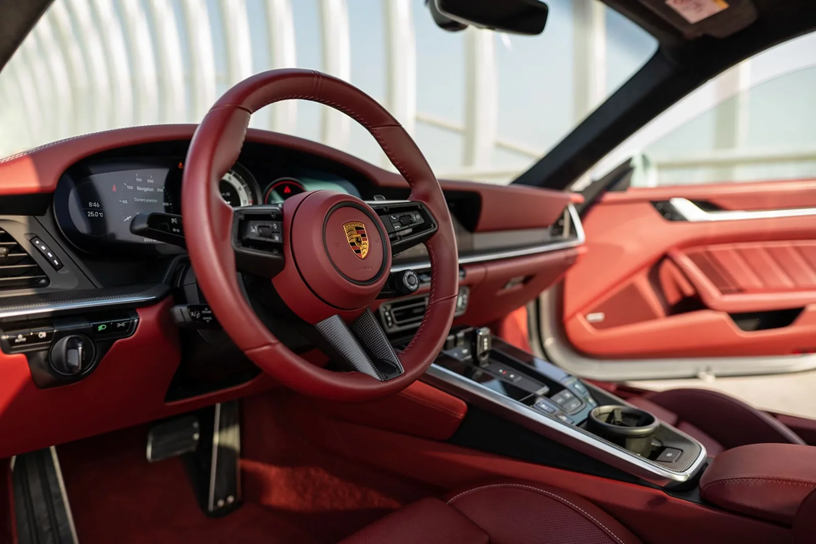 Rent Porsche 911 Turbo S White 2020 in Dubai - 7 