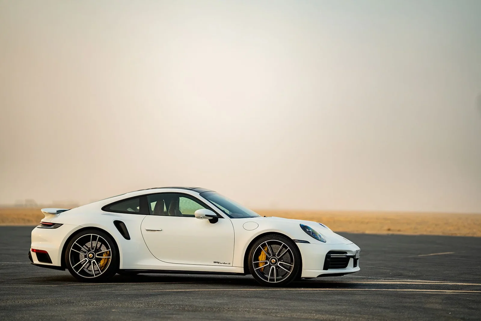 Rent Porsche 911 Turbo S White 2020 in Dubai - 4 