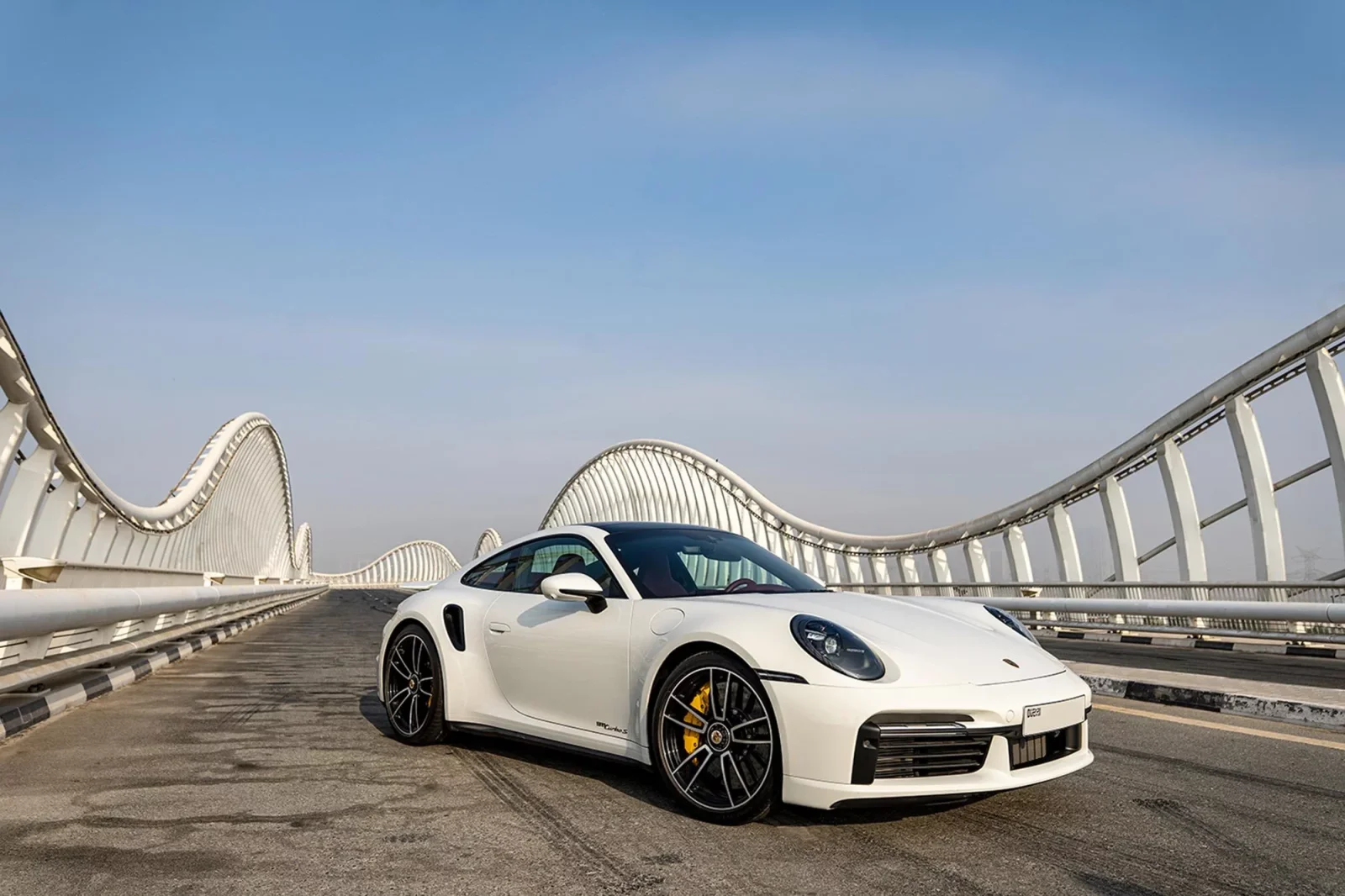 Rent Porsche 911 Turbo S White 2020 in Dubai - 3 