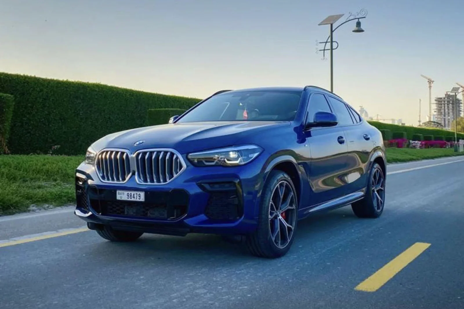 Rent BMW X6  Blue 2022 in Dubai