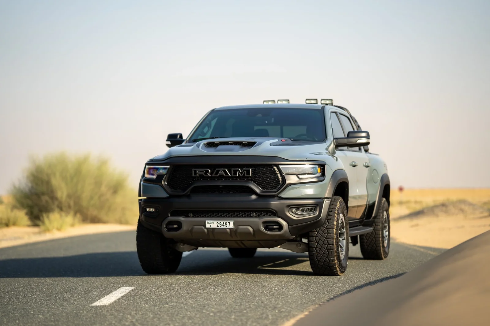 Rent Dodge Ram TRX Grey 2021 in Dubai - 3 