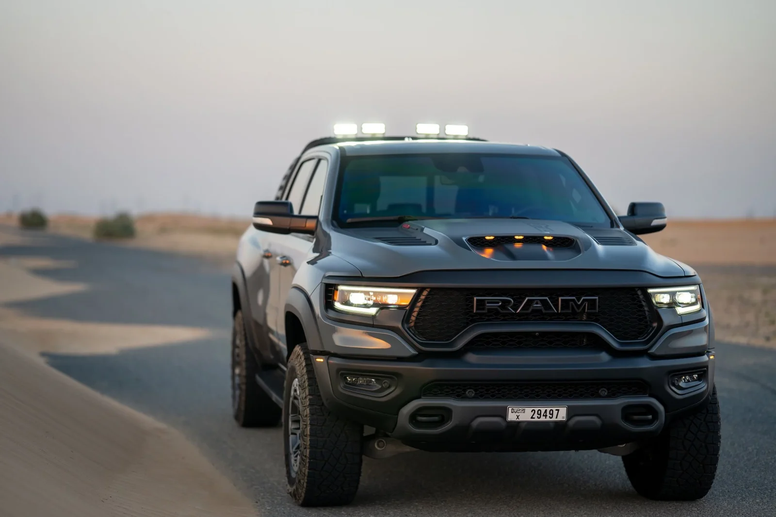 Rent Dodge Ram TRX Grey 2021 in Dubai - 1 
