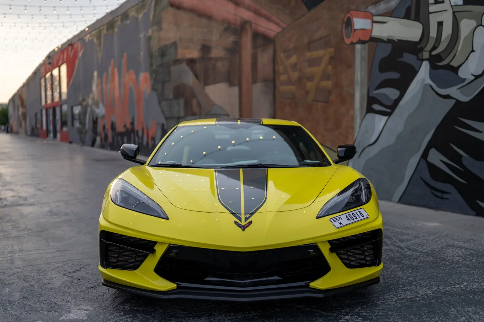 Miete Chevrolet Corvette C8 R Edition Gelb 2021 in der Dubai - 1 