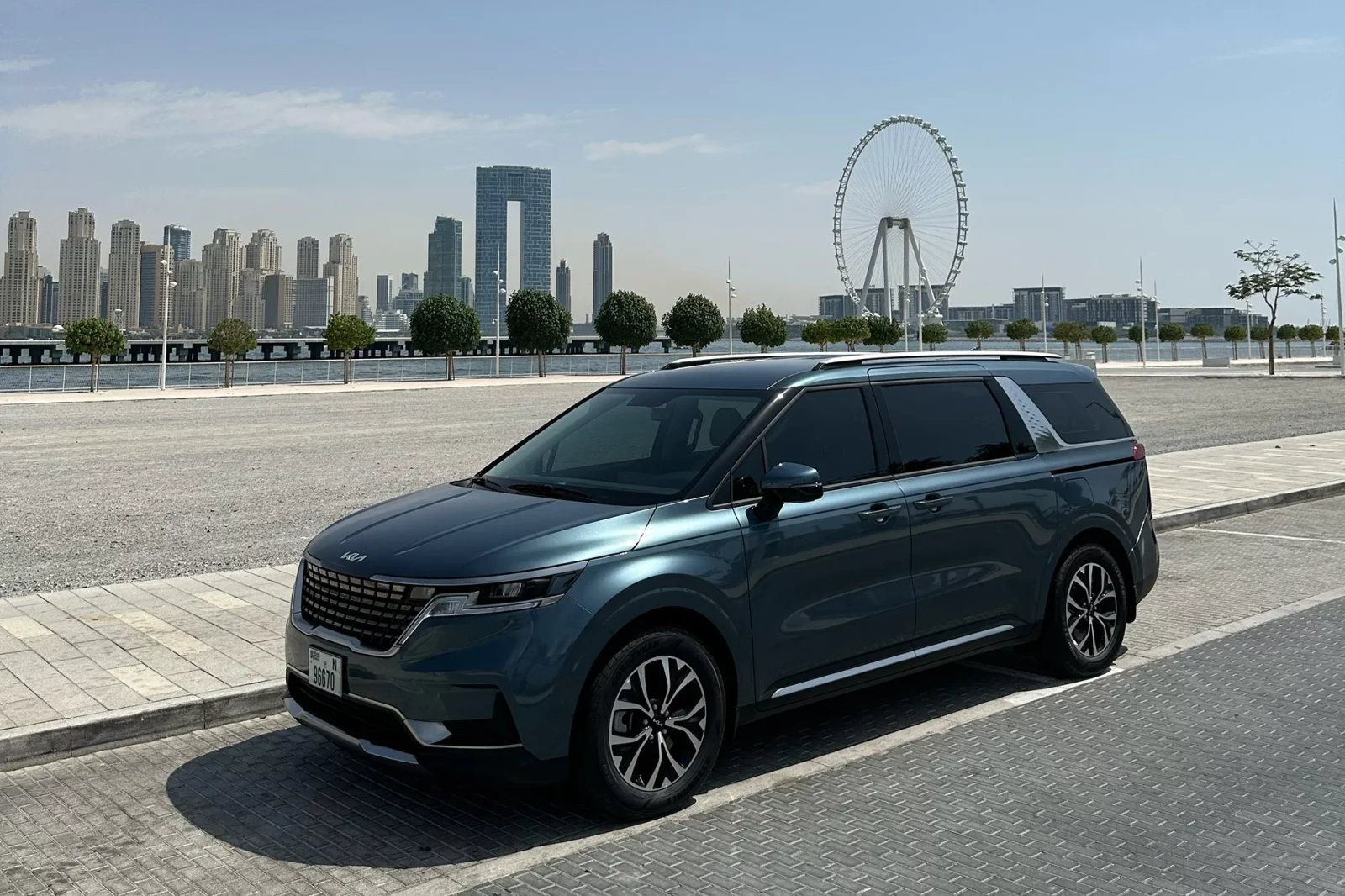 Rent Kia Carnival  Blue 2023 in Dubai