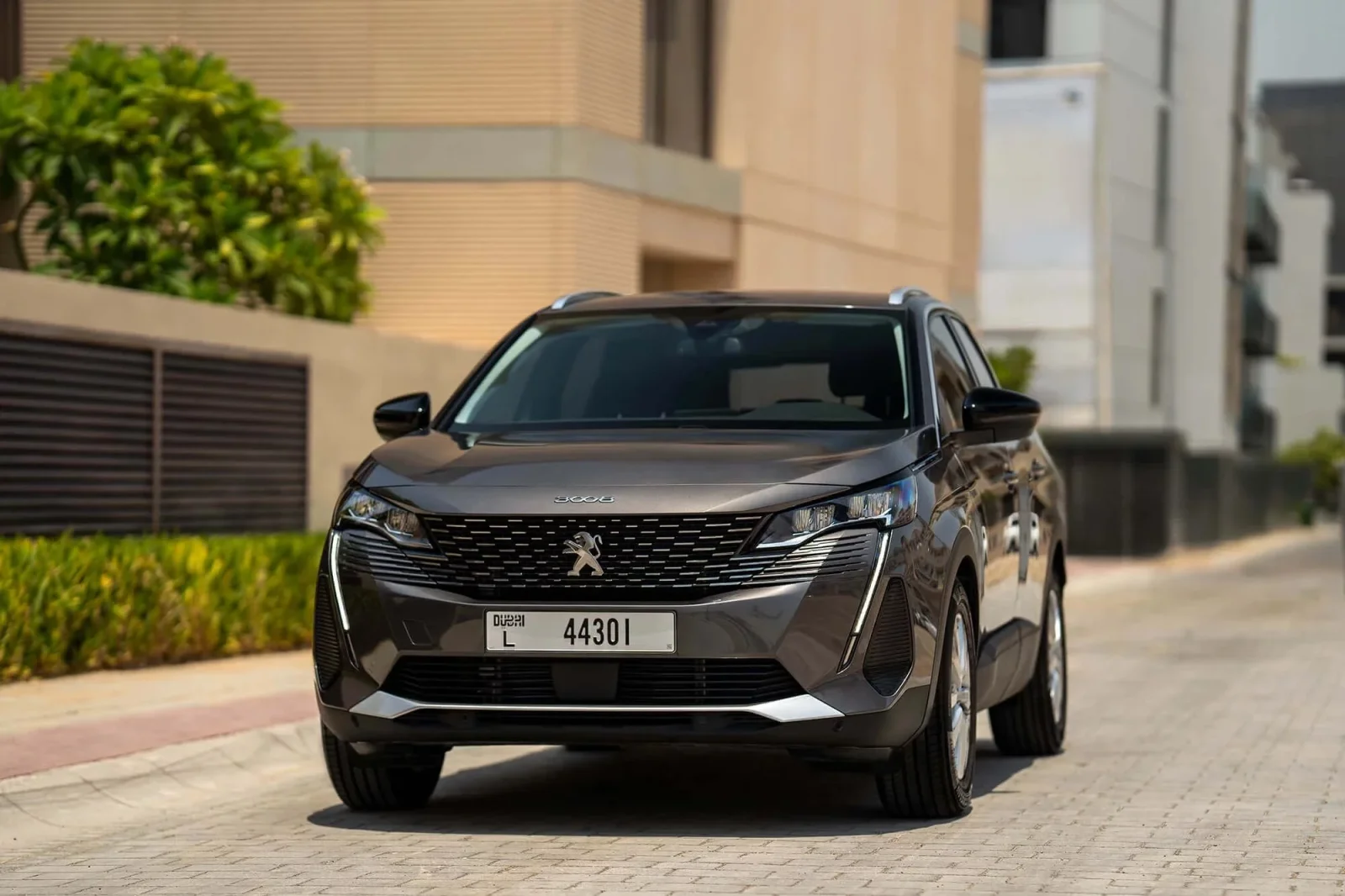 Rent Peugeot 3008  Grey 2023 in Dubai