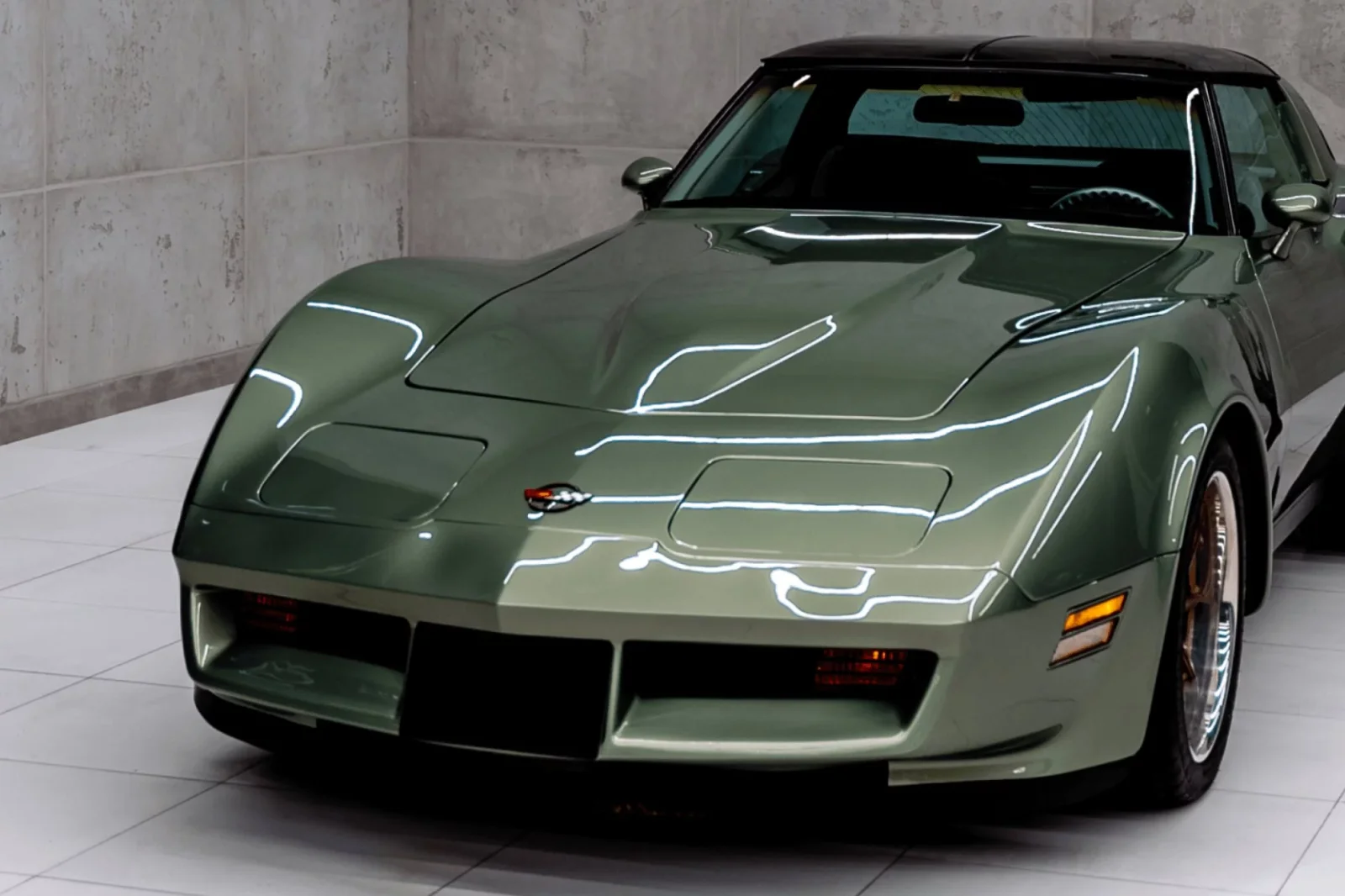 Rent Chevrolet Corvette  Green 1982 in Dubai