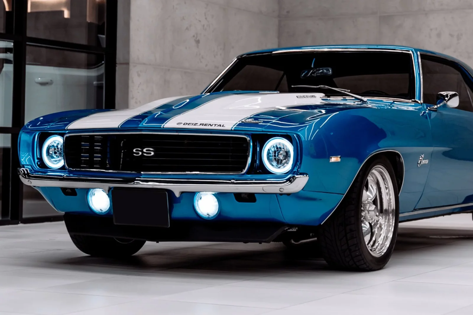 Loyer Chevrolet Camaro  Bleu 1969 en Dubai