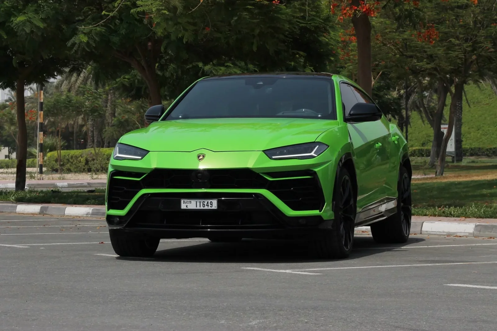 Loyer Lamborghini Urus  Vert 2022 en Dubai