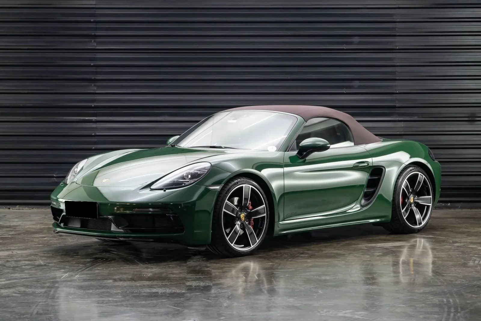 Rent Porsche Boxster 718 GTS Green 2021 in Dubai