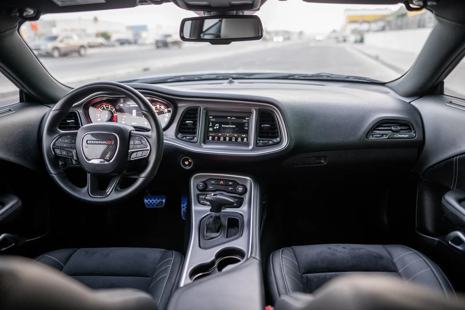 Rent Dodge Challenger  Blue 2022 in Dubai - 2 