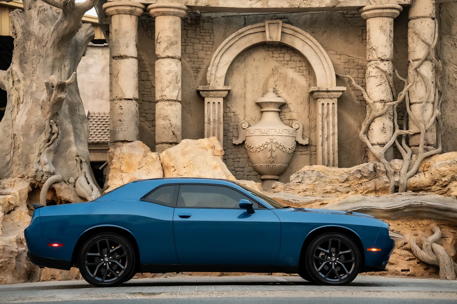Rent Dodge Challenger  Blue 2022 in Dubai - 6 