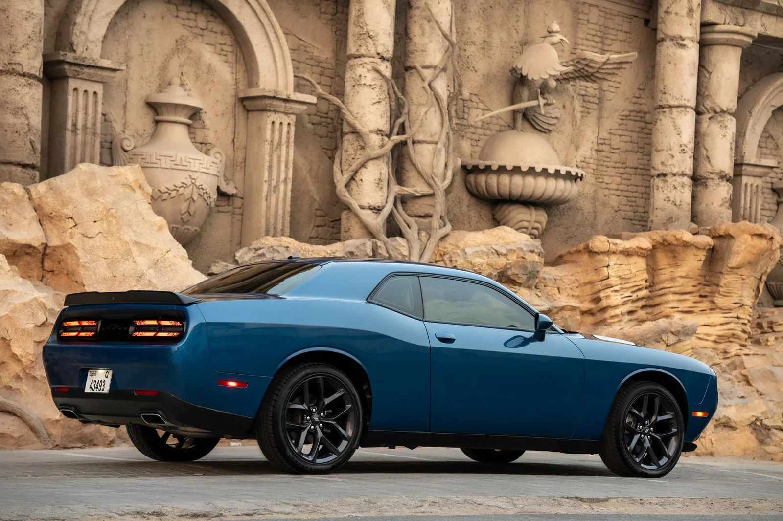 Rent Dodge Challenger  Blue 2022 in Dubai - 9 