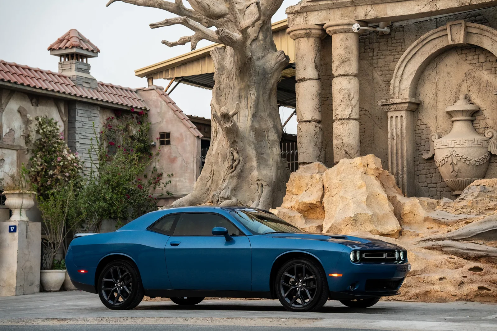 Rent Dodge Challenger  Blue 2022 in Dubai - 7 